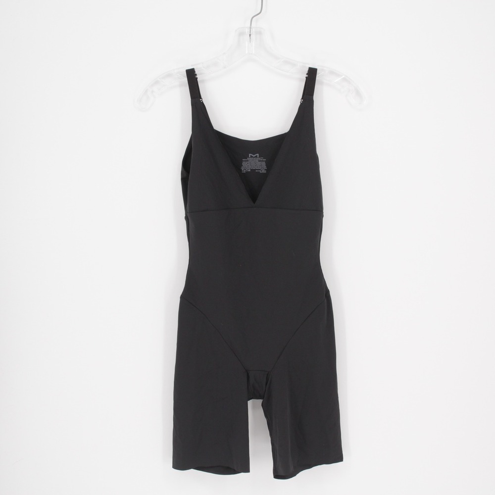 Maidenform Women's Black Firm Control Bodysuit Romper Size M